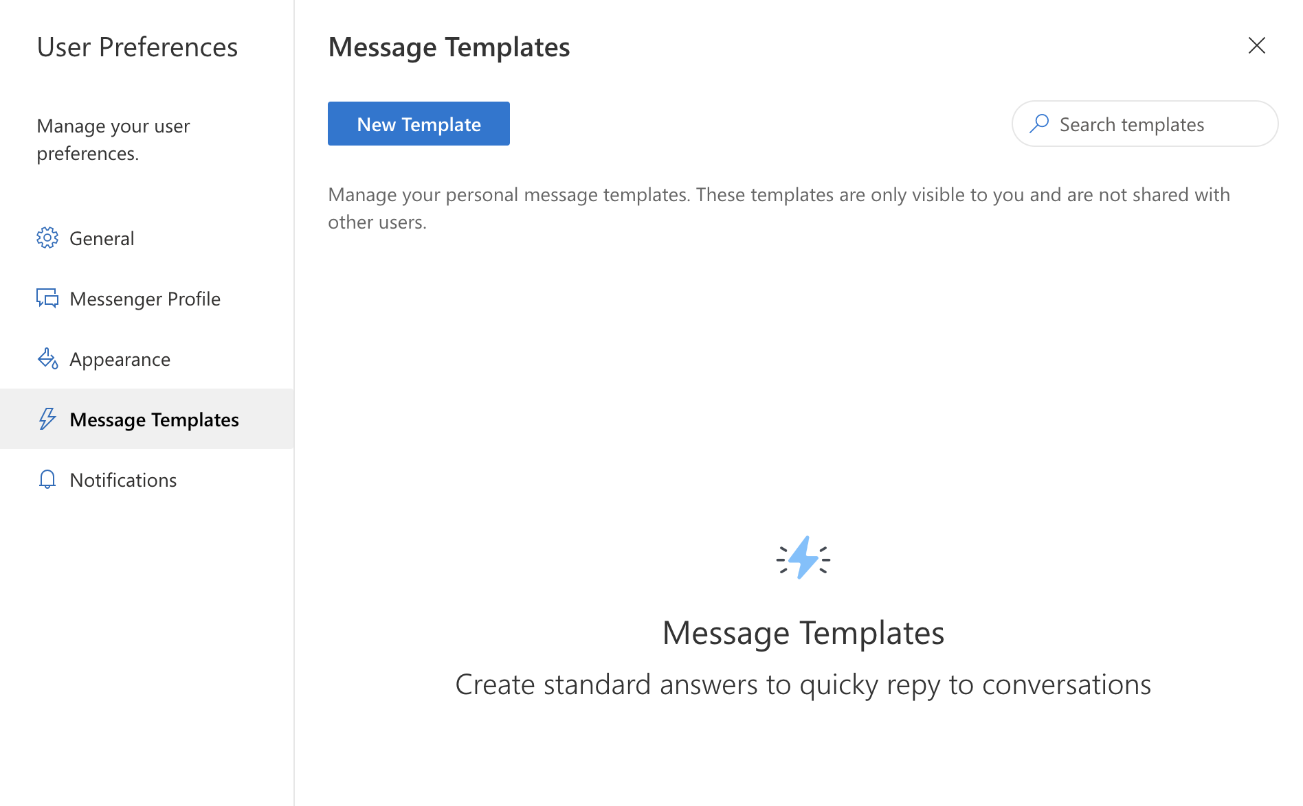 Message Templates – Yablo